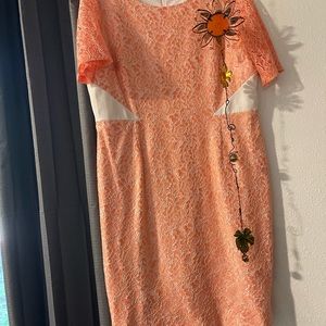 Beautiful Pink Lacey Loose Fitting Dress by Alex Marie